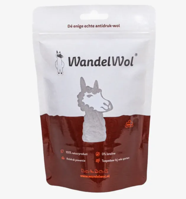 Wandelwol bij blaren en voetongemak